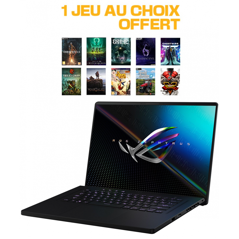 PC Portable Asus ROG Zephyrus M16 GU603HM K8004T i7 11è Gén 24 Go