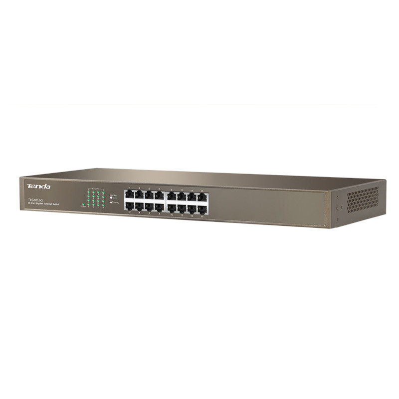 SWITCH DE BUREAU Tenda Gigabit Ethernet TEG1016G 1000M 16 PORTS 10