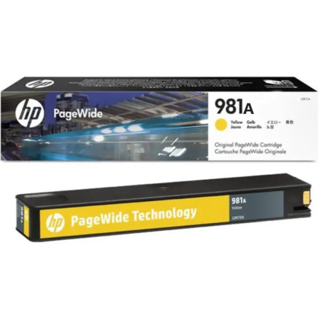 Cartouche HP PageWide Original 981A Jaune