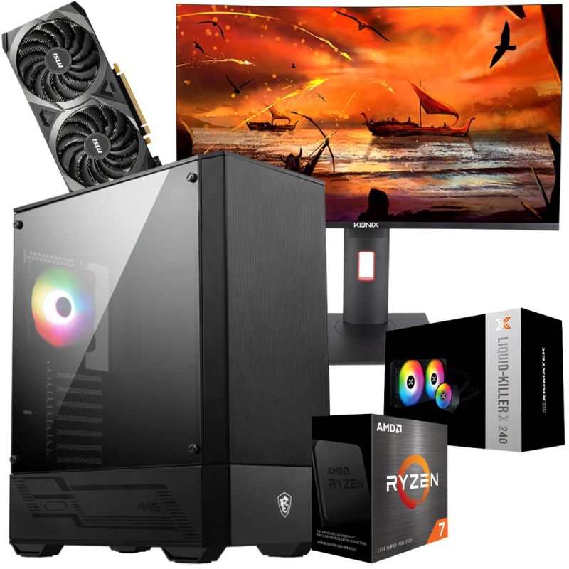 Setup Gamer Special Pc De Bureau Gaming Ryzen 7 5800X RTX 3050