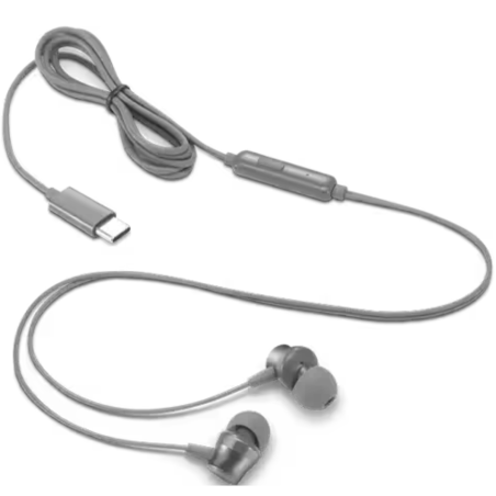 Couteurs Filaires Intra Auriculaires Lenovo Usb C Gris