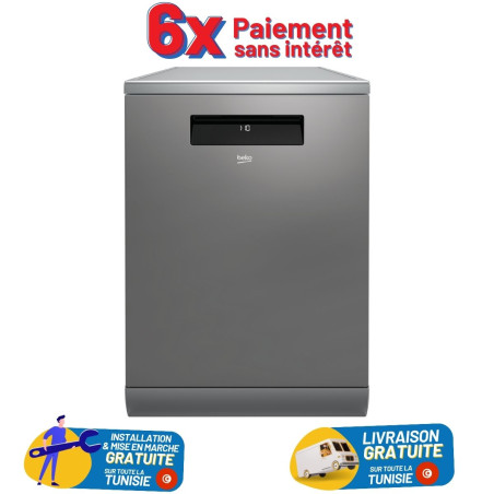 Lave Vaisselle Beko Pose Libre Couverts Cm Inverter Dark Inox