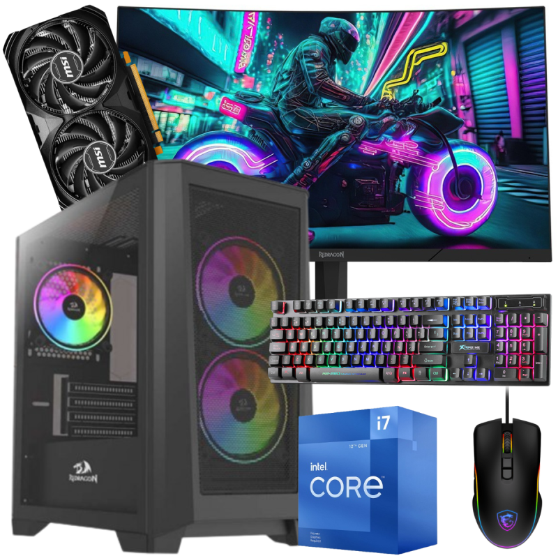 Setup Gamer Special Pc De Bureau Gaming I7 12700F RTX 4060 8G 16