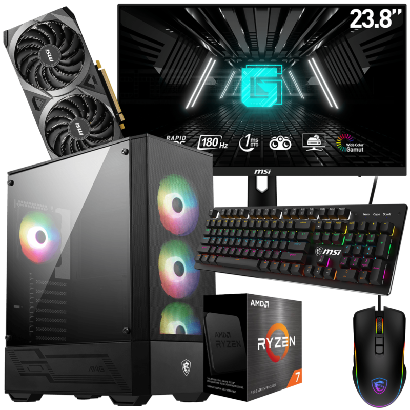 Setup Gamer SPECIAL Pc De Bureau Gaming Ryzen 7 5800X3D RTX 3060