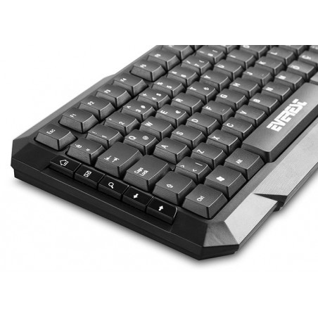 Ensemble Clavier Qwerty Multimédia Souris Sans Fil Everest KM 510